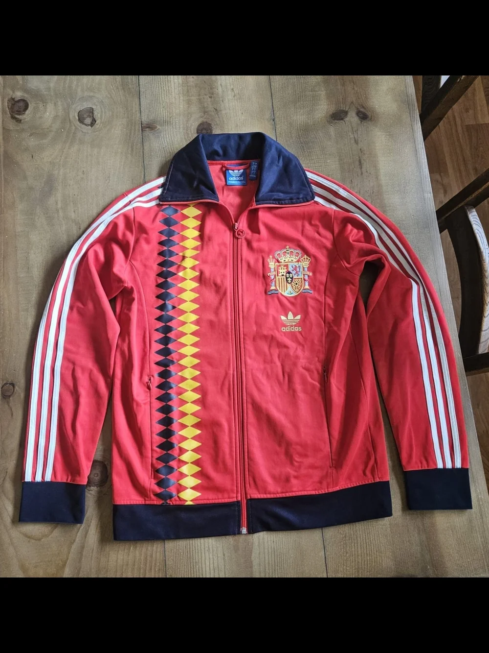 Adidas Red Spain Crest Track Jacket